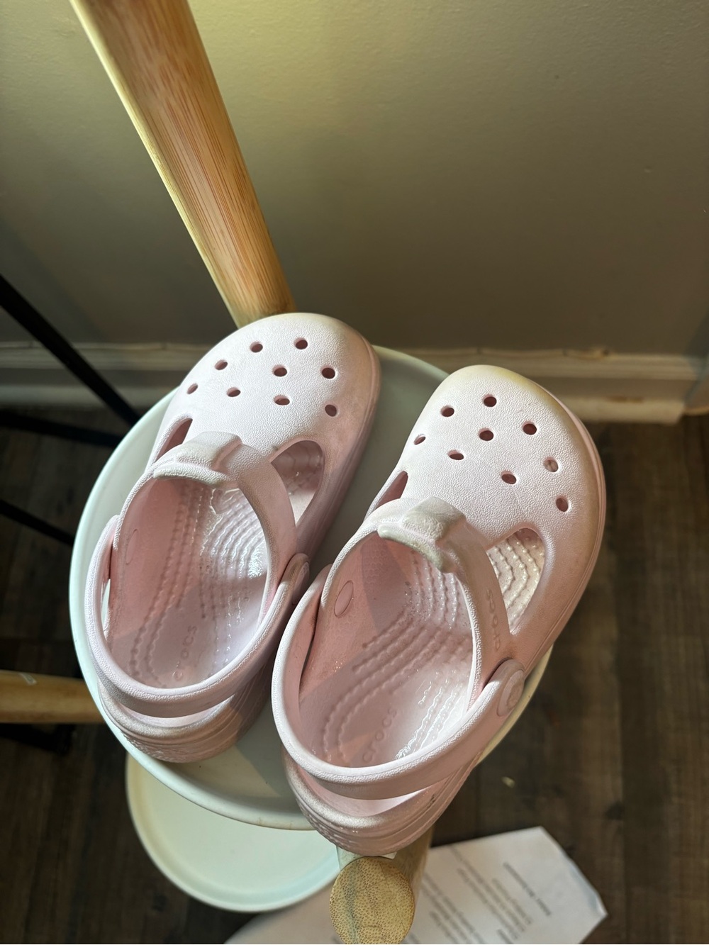 CROCS Kids' Classic Clog Sandals in Light Pink